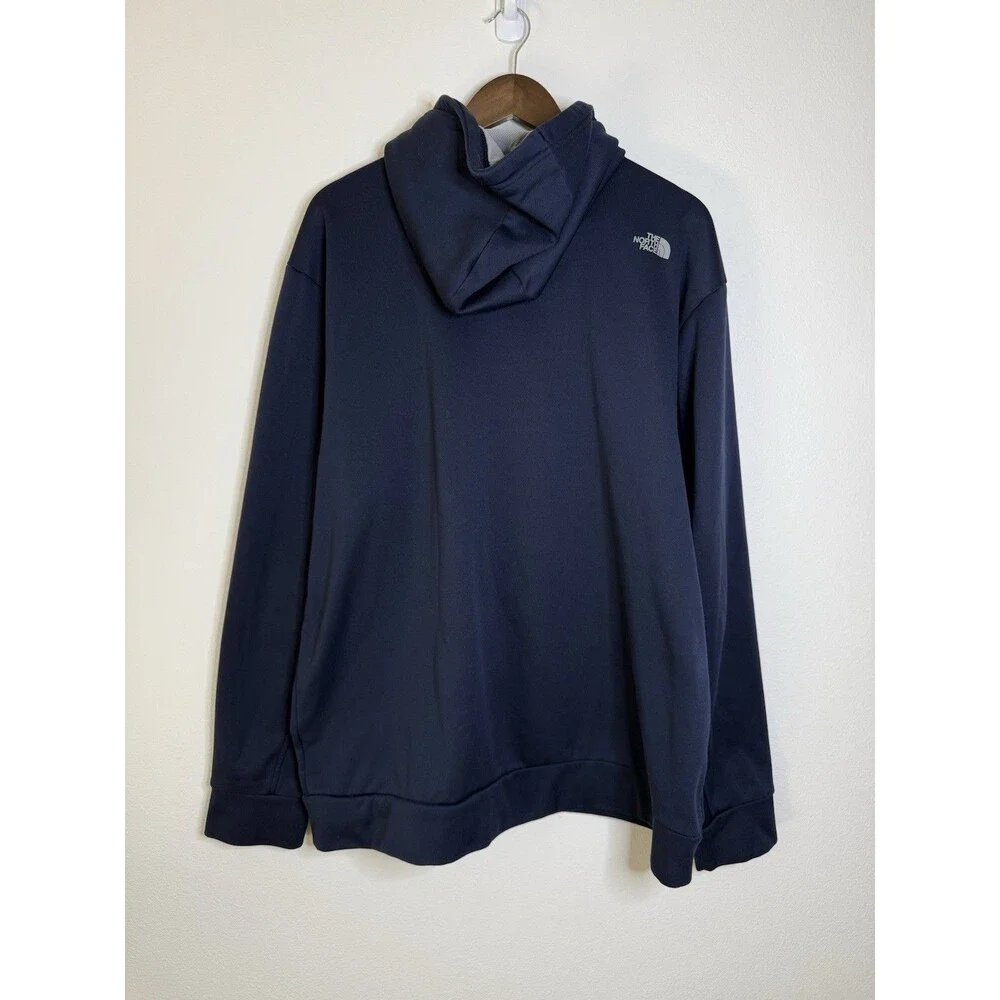 THE NORTH FACE Hoodie Men's Size XXL Navy Blue Full Zip Sweatshirt Lightweight